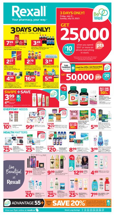 Rexall (MB) Flyer July 21 to 27
