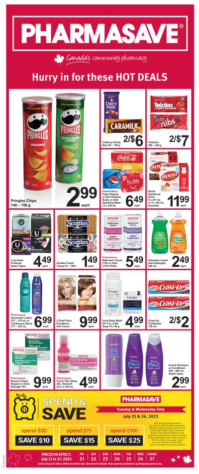 Pharmasave (ON & West) Flyer July 21 to 27