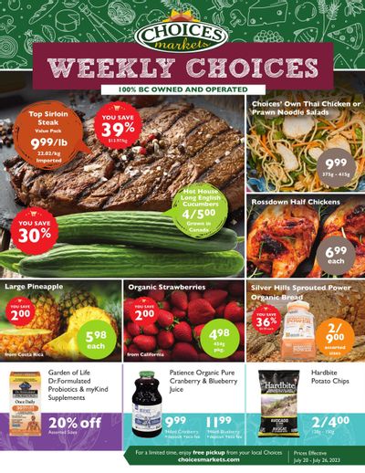 Choices Market Flyer July 20 to 26