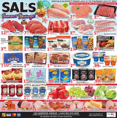 Sal's Grocery Flyer July 21 to 27