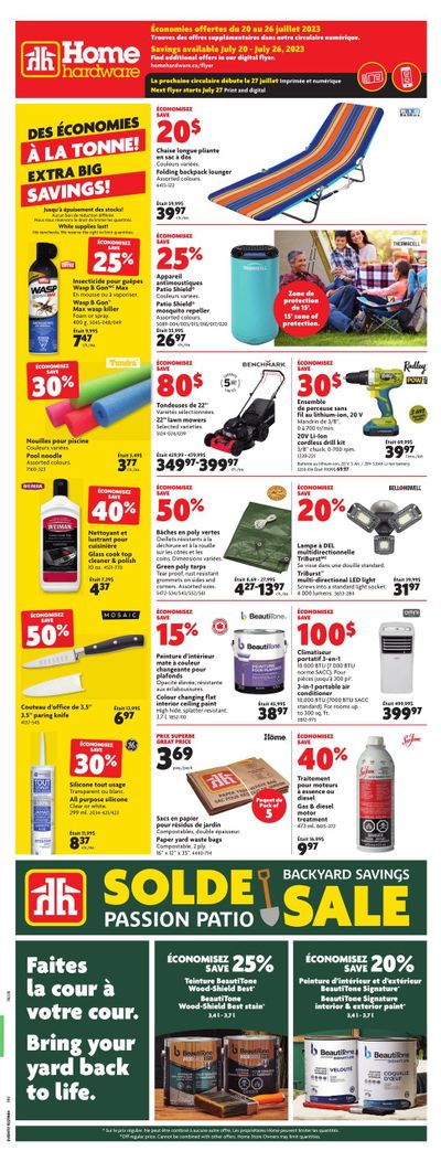 Home Hardware (QC) Flyer July 20 to 26