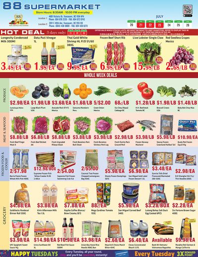 88 Supermarket Flyer July 20 to 26