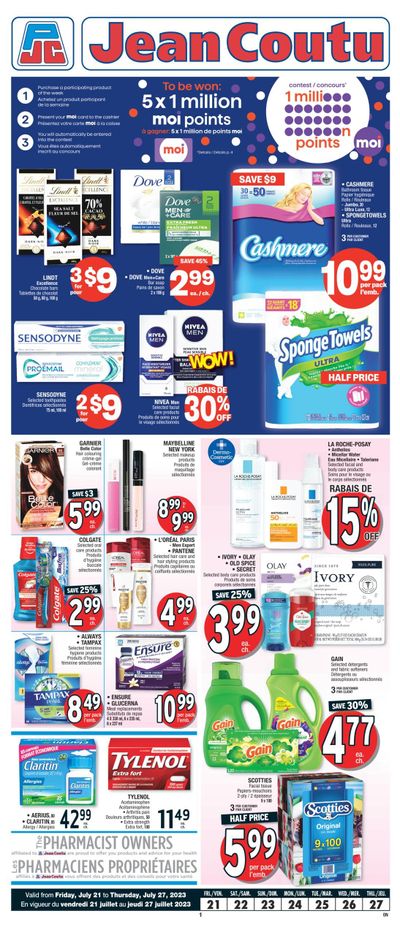 Jean Coutu (ON) Flyer July 21 to 27