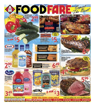 Food Fare Flyer July 22 to 28