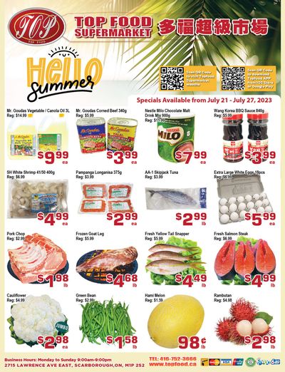 Top Food Supermarket Flyer July 21 to 27