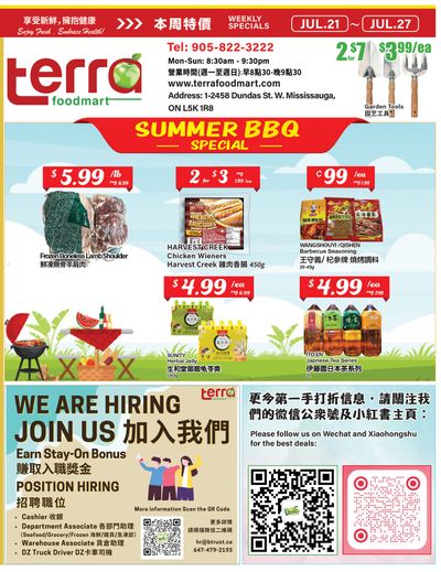Terra Foodmart Flyer July 21 to 27