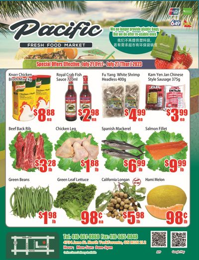 Pacific Fresh Food Market (North York) Flyer July 21 to 27