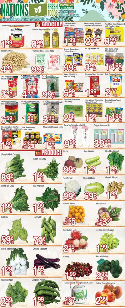 Nations Fresh Foods (Hamilton) Flyer July 21 to 27