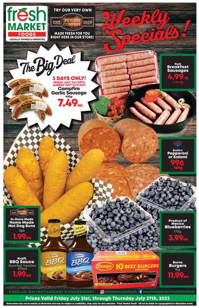 Fresh Market Foods Flyer July 21 to 27