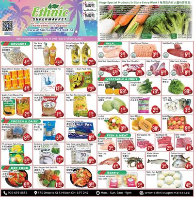 Ethnic Supermarket (Milton) Flyer July 21 to 27
