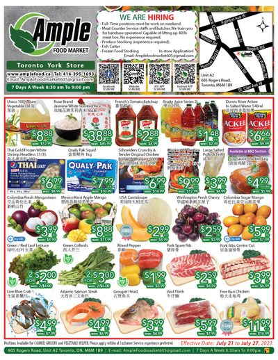 Ample Food Market (North York) Flyer July 21 to 27