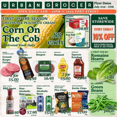 Urban Grocer Flyer July 21 to 27