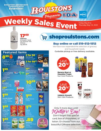 Roulston's Pharmacy Flyer May 8 to 14