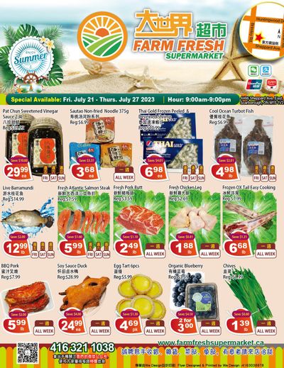 Farm Fresh Supermarket Flyer July 21 to 27