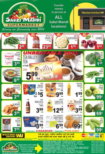 Sabzi Mandi Supermarket Flyer July 21 to 26