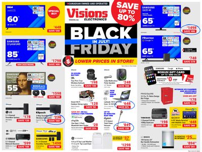 Visions Electronics Flyer July 21 to 27
