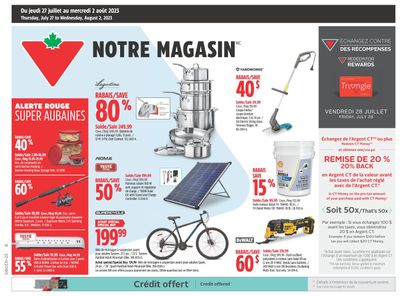 Canadian Tire (QC) Flyer July 27 to August 2