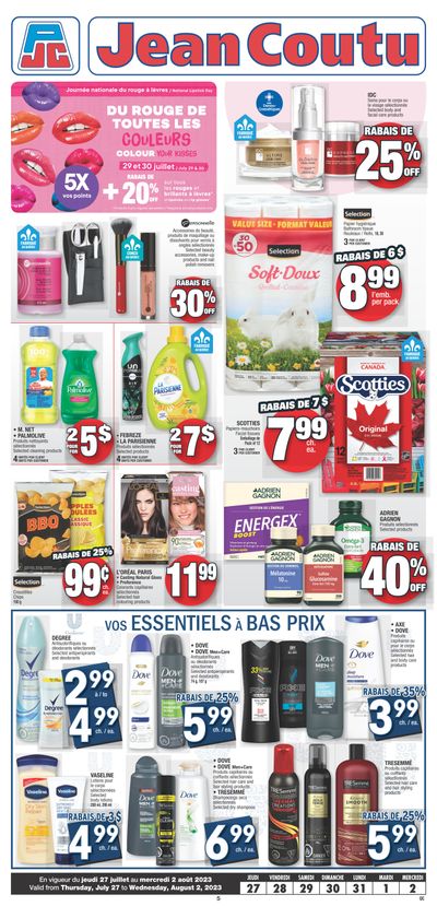 Jean Coutu (QC) Flyer July 27 to August 2