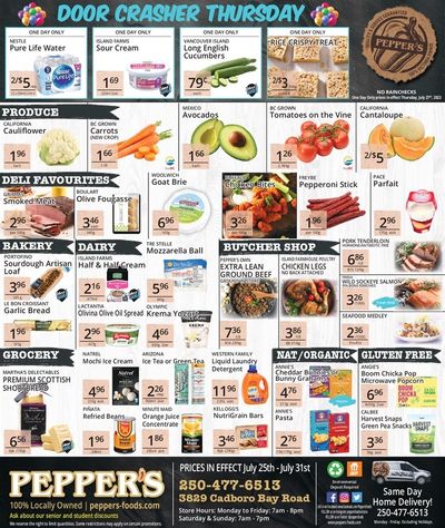 Pepper's Foods Flyer July 25 to 31