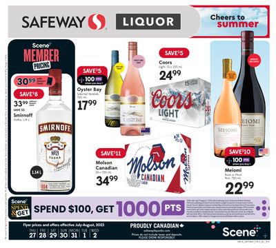 Safeway (BC) Liquor Flyer July 27 to August 2
