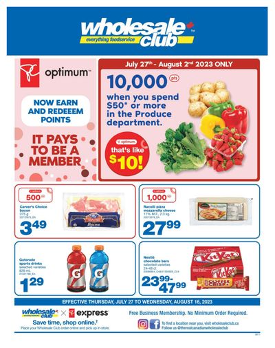 Wholesale Club (ON) Flyer July 27 to August 16