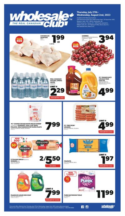 Real Canadian Wholesale Club Flyer July 27 to August 2