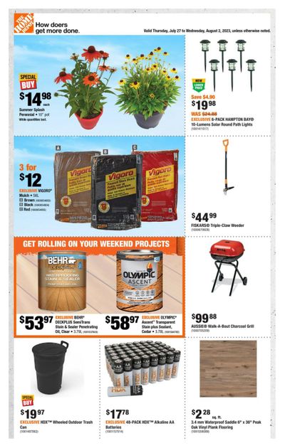 Home Depot (BC) Flyer July 27 to August 2