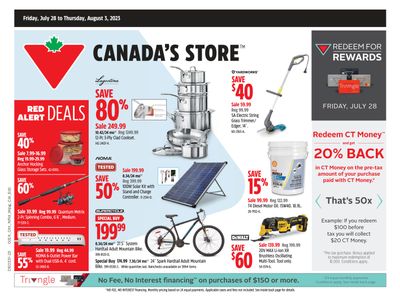 Canadian Tire (ON) Flyer July 28 to August 3