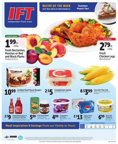 IFT Independent Food Town Flyer July 27 to August 2