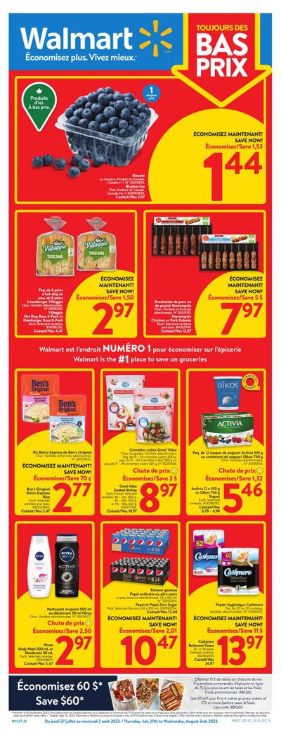 Walmart (QC) Flyer July 27 to August 2