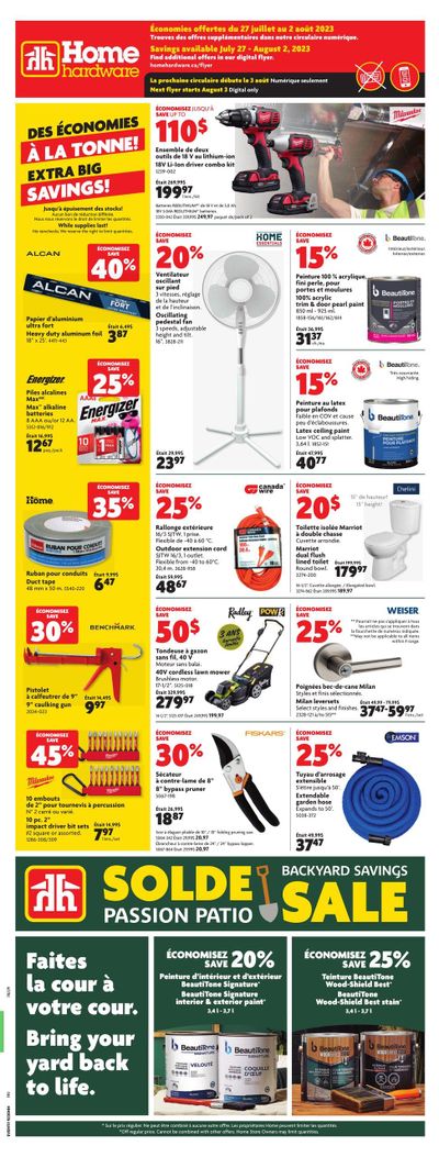 Home Hardware (QC) Flyer July 27 to August 2
