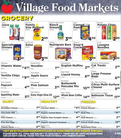 Village Food Market Flyer July 26 to August 1