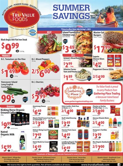 Tru Value Foods Flyer July 26 to August 1