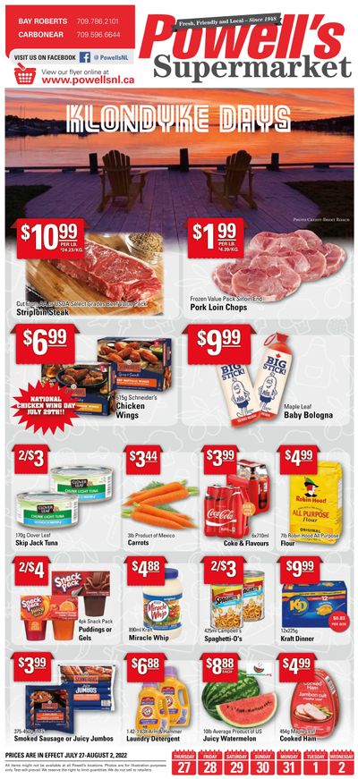 Powell's Supermarket Flyer July 27 to August 2
