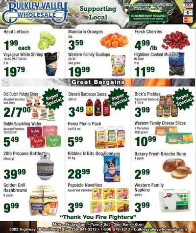 Bulkley Valley Wholesale Flyer July 27 to August 2