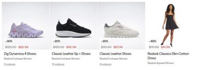 Reebok Canada Flash Sale: Save up to 60% on Select Items