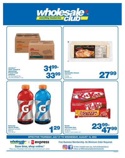 Wholesale Club (Atlantic) Flyer July 27 to August 16