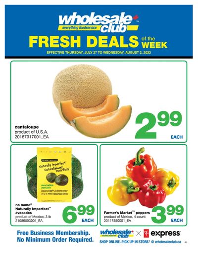 Wholesale Club (Atlantic) Fresh Deals of the Week Flyer July 27 to August 2 