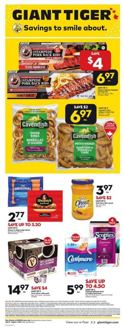 Giant Tiger Canada Flyer Deals July 26th – August 1st