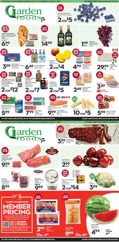 Garden Foods Flyer July 27 to August 2