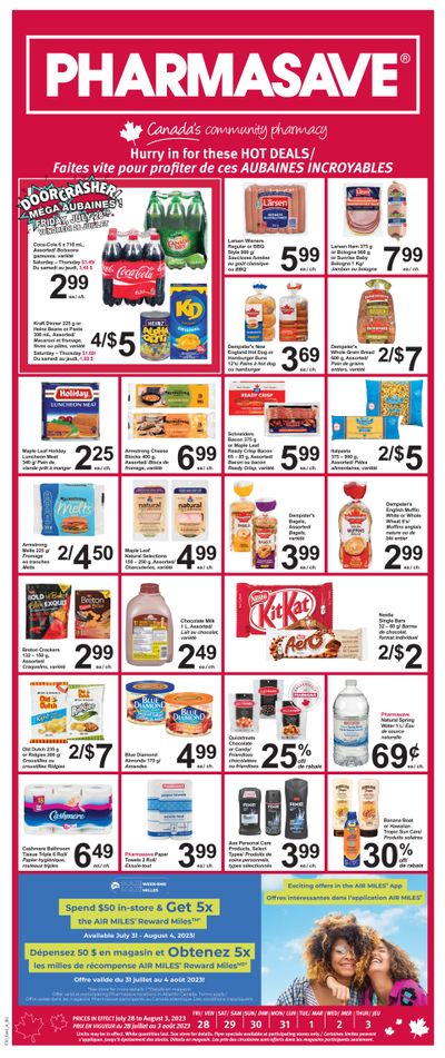 Pharmasave (NB) Flyer July 28 to August 3