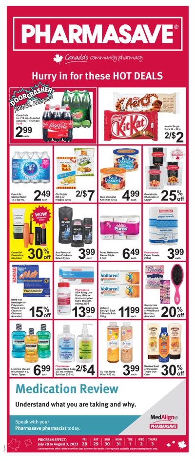 Pharmasave (West) Flyer July 28 to August 3