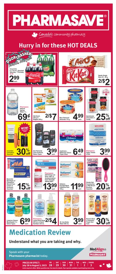 Pharmasave (ON) Flyer July 28 to August 3