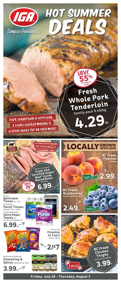 IGA Stores of BC Flyer July 28 to August 3