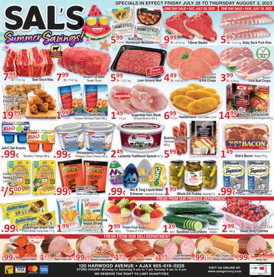 Sal's Grocery Flyer July 28 to August 3