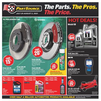 PartSource Flyer July 28 to August 2
