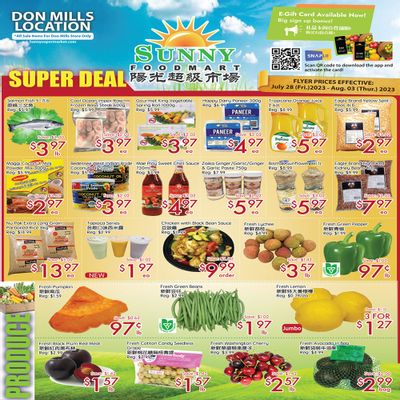 Sunny Foodmart (Don Mills) Flyer July 28 to August 3