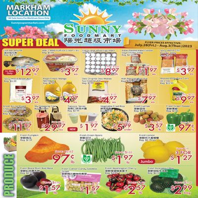 Sunny Foodmart (Markham) Flyer July 28 to August 3
