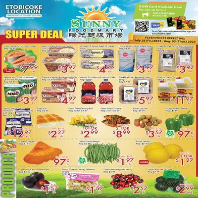 Sunny Foodmart (Etobicoke) Flyer July 28 to August 3
