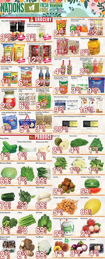Nations Fresh Foods (Hamilton) Flyer July 28 to August 3
